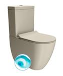 BWS Pura Color Staand Toilet Rimless Beige SwirlFlush Spoeling PK/SK