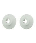 Klemrozet Riko 2 Stuks 18mm Kunststof Wit
