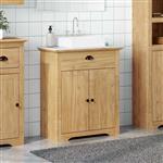vidaXL Badkamer Kast BODO Honingbruin 70 x 35 x 80 cm Bewerkt hout