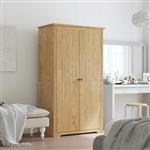 vidaXL Kledingkast BODO Honingbruin 53,5 x 99 x 173 cm Bewerkt hout