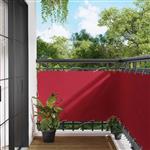 vidaXL Balkon Scherm Rood 90 x 200 cm Oxford Stof