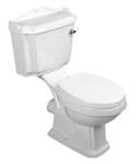 BWS Antik Aqualine Staand Toilet Glans Wit PK