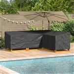 vidaXL Meubelhoes Zwart 250 x 180 x 80 cm 210D Oxford Stof