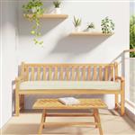 vidaXL Palet Kussen Crème 180 x 40 x 8 cm Oxford Stof