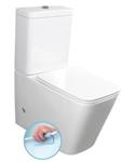 BWS Porto Staand Toilet Rimless Glans Wit incl. Zitting PK/SK
