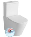 BWS Paco Staand Toilet Rimless Glans Wit incl. Zitting PK/SK