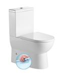 BWS Jalta Staand Toilet Rimless Glans Wit incl. Zitting PK/SK
