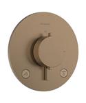 Afbouwdeel Hansgrohe Ecostat Comfort S Thermostaat 2 Functies Rond Brushed Bronze