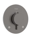 Afbouwdeel Hansgrohe Ecostat Comfort S Thermostaat 2 Functies Rond Brushed Black Chrome