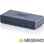 Digitus DS-12856 USB-C 3.0 Dual HDMI KVM-switch, 2-poorts, 4K60Hz