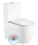 BWS Infinity Staand Toilet Rimless Glans Wit incl. Zitting PK/SK