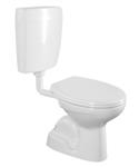 BWS Close Coupled Staand Toilet Glans Wit SK