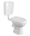 BWS Close Coupled Staand Toilet Glans Wit PK