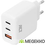 ACT 3-poorts USB-C & USB-A thuislader 65W PPS snellader
