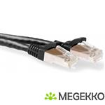 ACT Zwarte 20 meter LSZH SFTP CAT6A patchkabel snagless met RJ45 connectoren