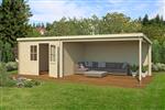 Blokhut met overkapping St. Louis 681x292 vuren