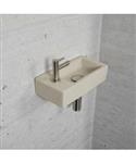 Fonteinset Mat Beige Wiesbaden Color RVS (kraangat links)