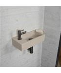 Fonteinset Mat Beige Wiesbaden Color Gun Metal (kraangat links)