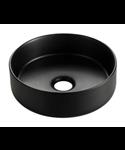 Waskom Wiesbaden Colosso Rond 36x12cm Keramiek Mat Zwart