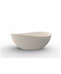 Vrijstaand Ligbad Wiesbaden Waive Ovaal 160x95cm Solid Surface Beige