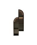 Inbouwnis Luca Sanitair Nissen 115x46x12cm Met LED Verlichting 3000K RVS Tuscany