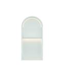 Inbouwnis Luca Sanitair Nissen 2-Vaks 74,5x36x7cm Met LED Verlichting 3000K RVS Mat Wit