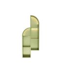 Inbouwnis Luca Sanitair Nissen 115x46x12cm Met LED Verlichting 3000K RVS Champagne Goud PVD
