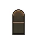 Inbouwnis Luca Sanitair Nissen 2-Vaks 74,5x36x7cm Met LED Verlichting 3000K RVS Tuscany