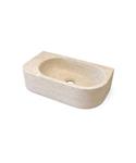 Wandfontein Luca Sanitair Luca Stone 40x21.5x12 cm Zonder Kraangat Natuursteen Travertin