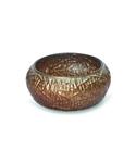 Fontein Opzetwastafel Luca Sanitair Luca Vetro Rond 24x24x12 Glas Excl. Wastafelhouder Chestnut