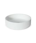 Opzetwastafel Luca Sanitair Rond 40x40x11cm Mat Wit