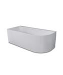 Hoekbad Links Luca Sanitair Primo Baden 165x75x60cm 240L Mat Wit