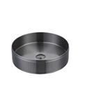 Opzetwastafel Luca Sanitair Rond 38x38x11cm Gun Metal PVD