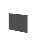 Bedieningspaneel Ivy Flush 2 Ronde Knoppen 3mm Geborsteld Zwart Chroom PVD