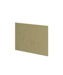Bedieningspaneel Ivy Flush 2 Ronde Knoppen 3mm Geborsteld Mat Goud PVD
