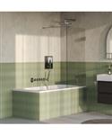BRAUER Void Badwand 80x140 Helder Glas Incl. Glascoating PVD RVS-Kleurig Geborsteld