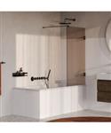 BRAUER Void Badwand 80x140 Brons Glas Incl. Glascoating PVD Gunmetal Geborsteld