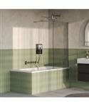 BRAUER Oblivion Badwand 80x140 Helder Glas Incl. Glascoating PVD RVS-Kleurig Geborsteld