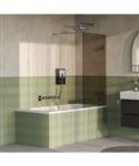BRAUER Void Badwand 80x140 Brons Glas Incl. Glascoating PVD RVS-Kleurig Geborsteld