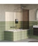 BRAUER Oblivion Badwand 80x140 Brons Glas Incl. Glascoating PVD RVS-Kleurig Geborsteld