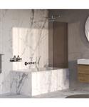 BRAUER Oblivion Badwand 80x140 Brons Glas Incl. Glascoating Chroom