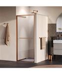 BRAUER Luminis Nisdeur Naar Binnen Draaiend 90x200 Omkeerbaar Helder Glas Incl. Glascoating PVD Kope