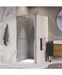 BRAUER Luminis Nisdeur Naar Binnen Draaiend 90x200 Omkeerbaar Helder Glas Incl. Glascoating Chroom