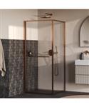 BRAUER Luminis Douchecabine 2-Delig Naar Binnen Draaiend 90x90x200 Omkeerbaar Helder Glas Incl. Glas