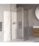 BRAUER Luminis Douchecabine 2-Delig Naar Binnen Draaiend 90x90x200 Omkeerbaar Helder Glas Incl. Glas
