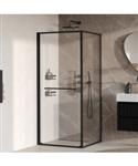 BRAUER Luminis Douchecabine 2-Delig Naar Binnen Draaiend 90x90x200 Omkeerbaar Helder Glas Incl. Glas