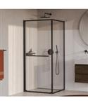 BRAUER Luminis Douchecabine 2-Delig Naar Binnen Draaiend 90x90x200 Omkeerbaar Helder Glas Incl. Glas