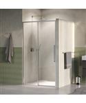 BRAUER Galactic Nisdeur 2-Delig Schuif 120x200 Omkeerbaar Helder Glas Incl. Glascoating PVD RVS-Kleu