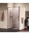 BRAUER Galactic Nisdeur 2-Delig Schuif 120x200 Omkeerbaar Helder Glas Incl. Glascoating PVD Koper Ge