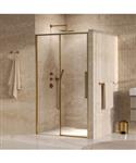 BRAUER Galactic Nisdeur 2-Delig Schuif 120x200 Omkeerbaar Helder Glas Incl. Glascoating PVD Goud Geb